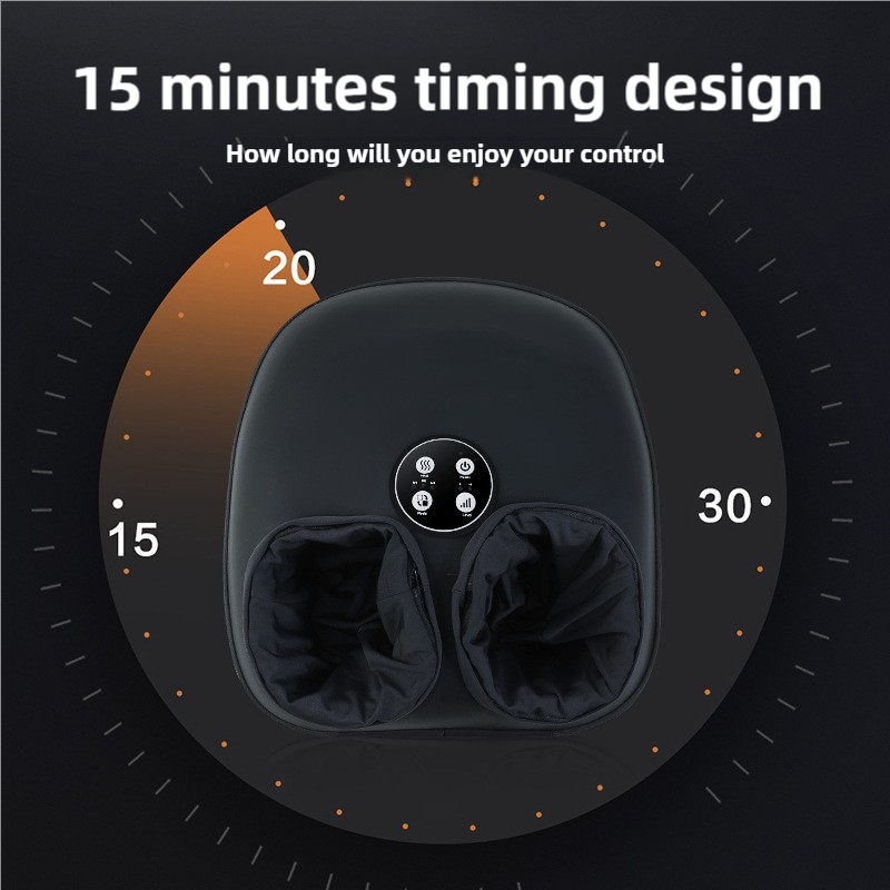 Compact Foot Massager with Heat and Timer