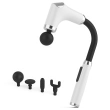 Ergonomic Long-Handle Percussion Massage Gun with Adjustable Speeds