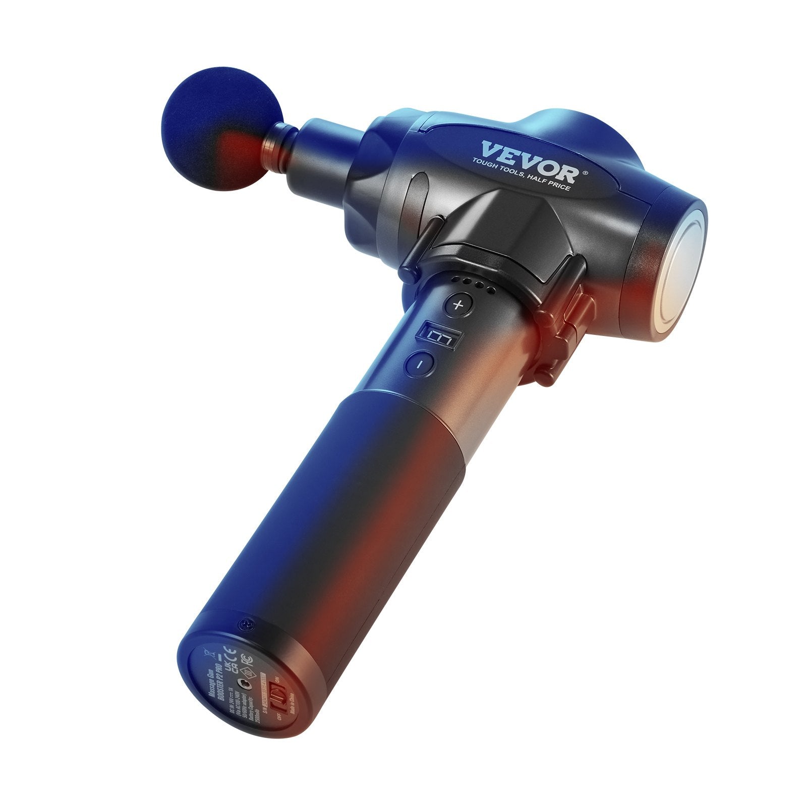 VEVOR Deep Tissue Massage Gun for Athletes - 9 Speed Levels & 6 Heads