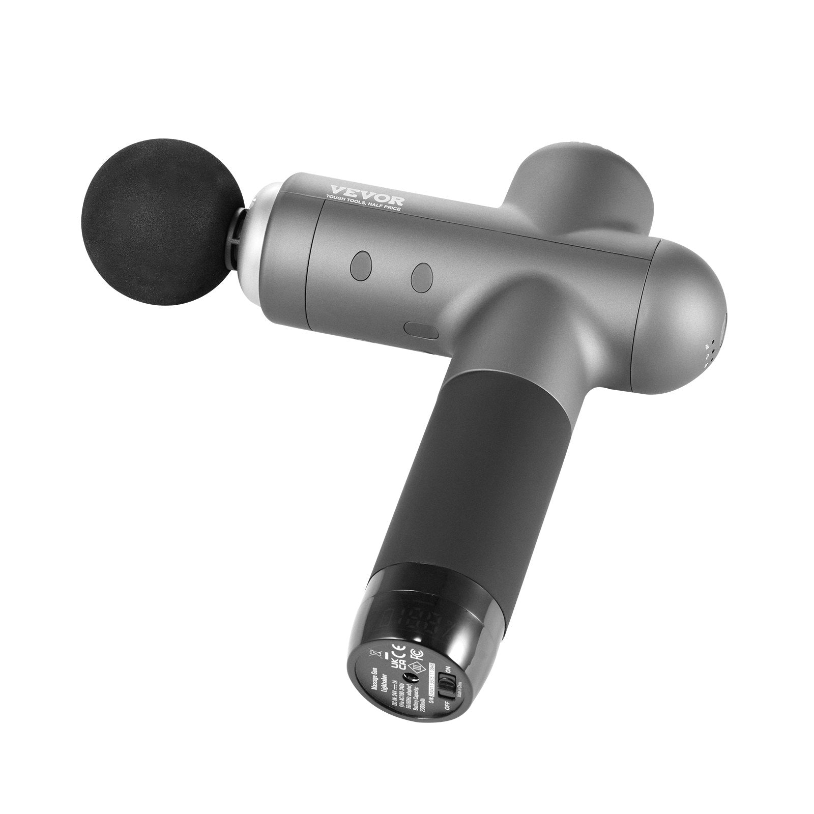 VEVOR Deep Tissue Massage Gun with 8 Speeds & 6 Heads