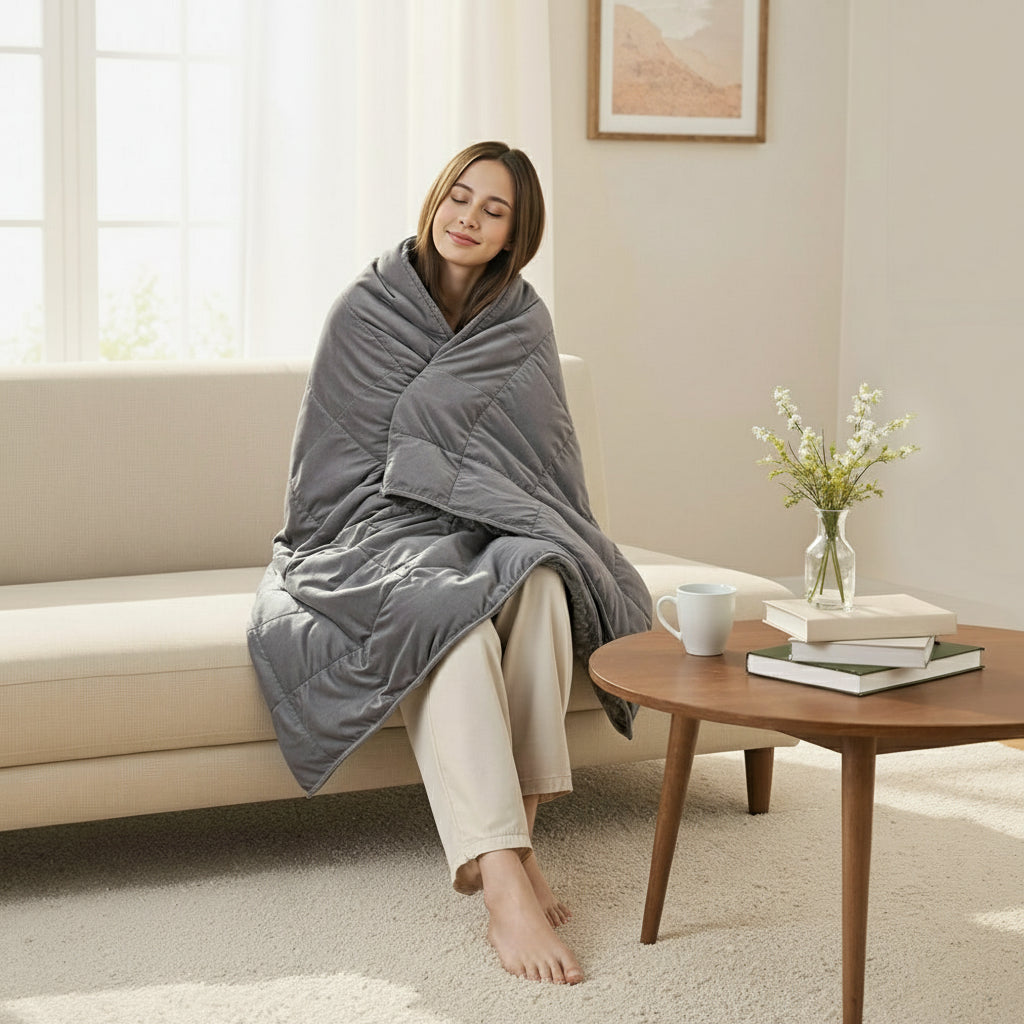 Giselle Weighted Blanket – 5.5KG Sherpa Fleece Comfort