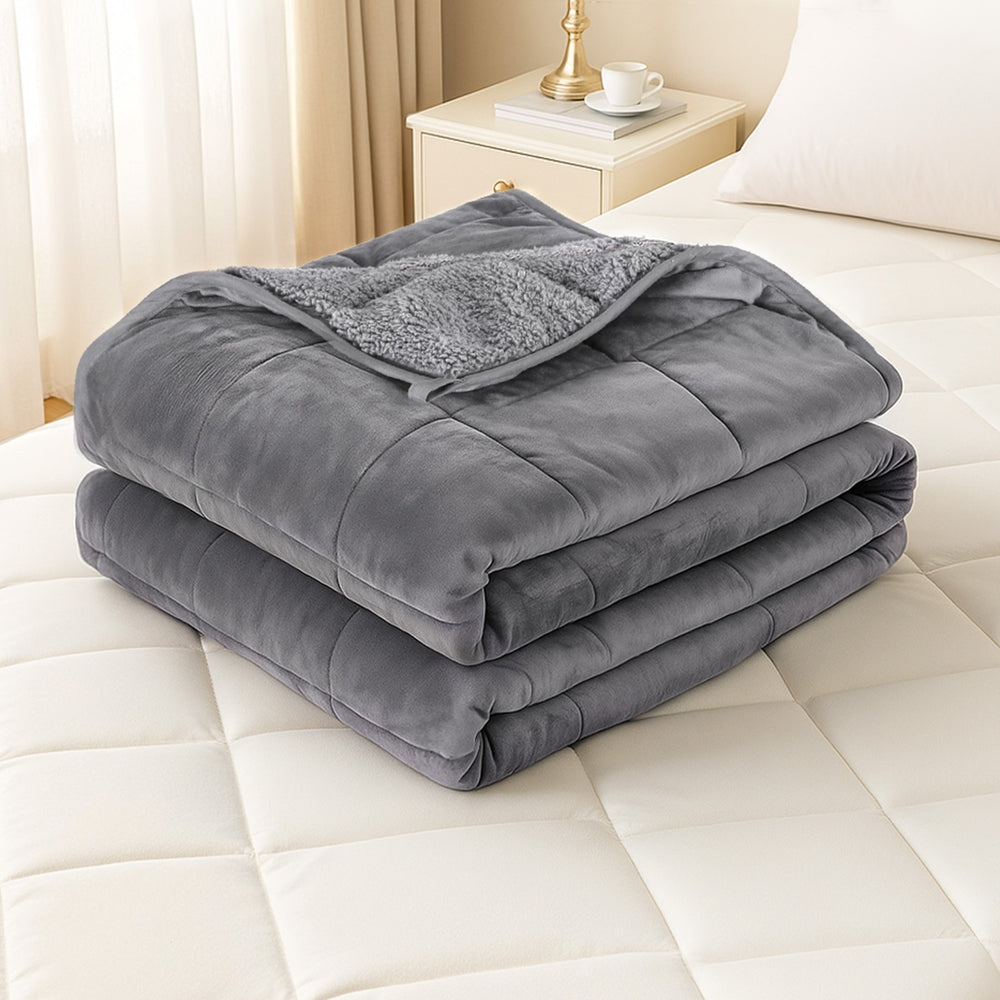 Giselle Weighted Blanket – 5.5KG Sherpa Fleece Comfort