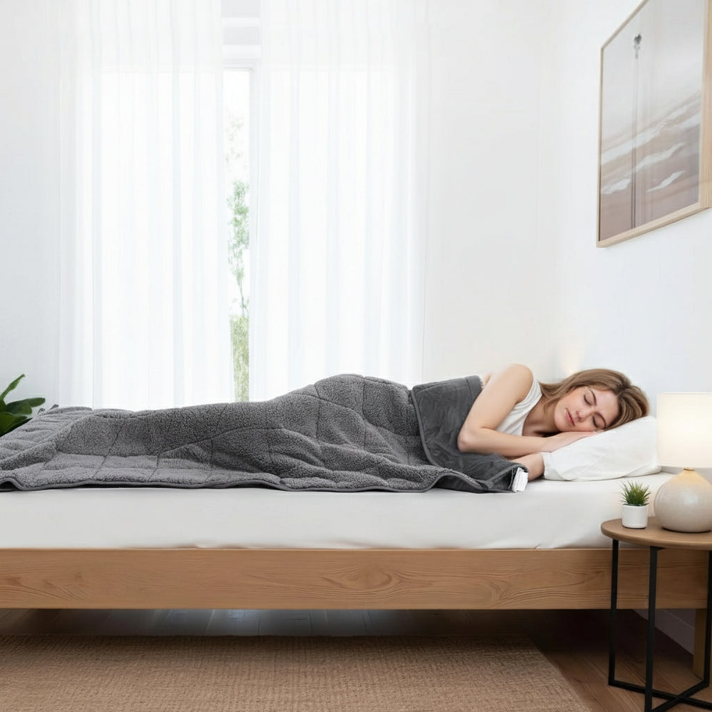 Giselle Weighted Blanket – 6.8KG Sherpa Fleece Comfort